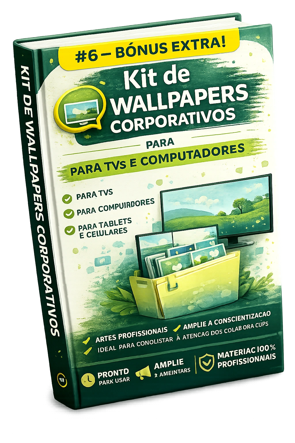 Kit de Wallpapers Corporativos para TVs e Computadores da Empresa